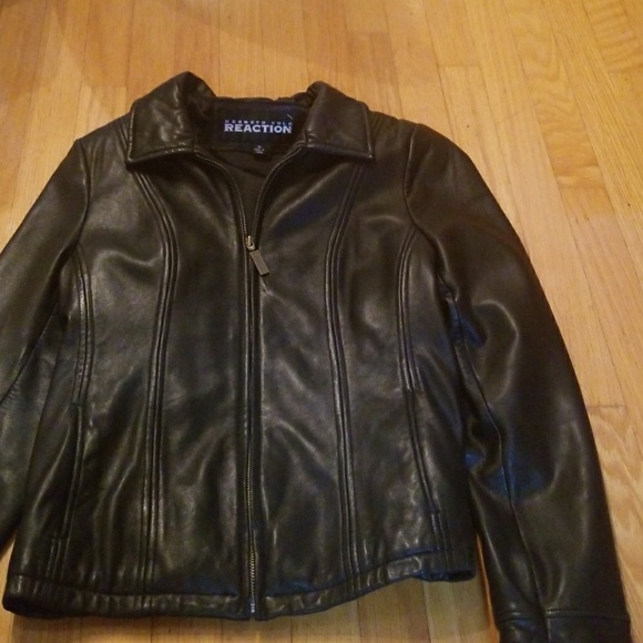 KENNETH COLE LEATHER JACKET - Picture 1 of 6
